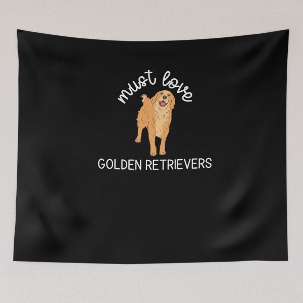 Item preview, Must Love Golden Retrievers Dog Quote Meme With Graphic Premium T Shirt designed and sold by GlenWillcut.