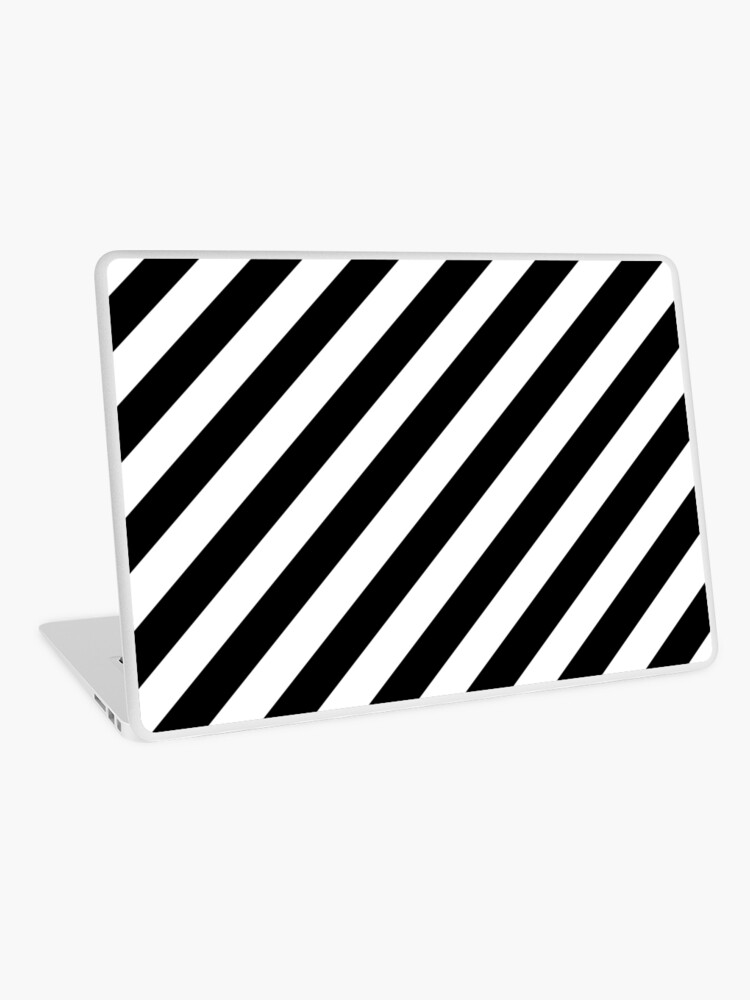 Black And White Diagonal Stripe Duvet Cover Phone Case Laptop