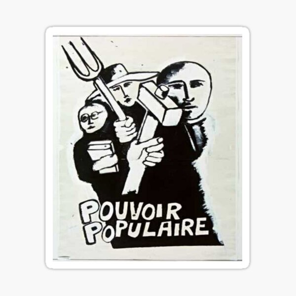 Artikel-Vorschau von "Pouvoir populaire" Plakat vom Mai '68, designt und verkauft von FightCommodity.