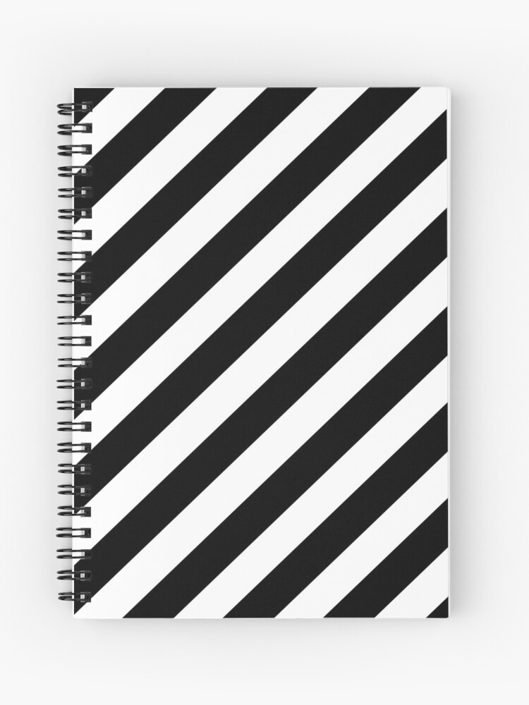 Black And White Diagonal Stripe Duvet Cover Phone Case Spiral