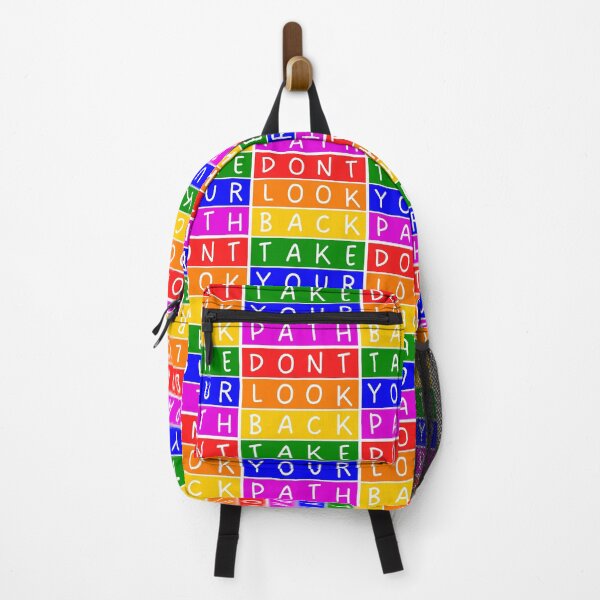Item preview, Don't look back, take your path - Rainbow inspirational quote designed and sold by RainbowWordLand.