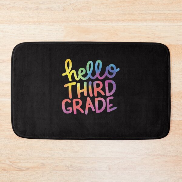 Item preview, hello 3rd grade third grade teacher tie dye back to school designed and sold by Aimyashoppy.