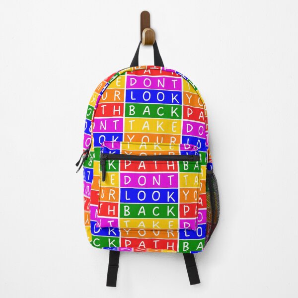Item preview, Don't look back, take your path - Rainbow inspirational quote - Violet to red designed and sold by RainbowWordLand.