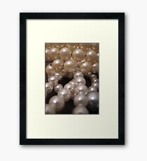 Pearls Framed Print