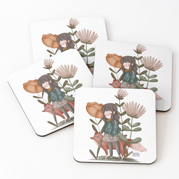 Item preview, Girl with fox friend designed and sold by Dominika Farkašová.