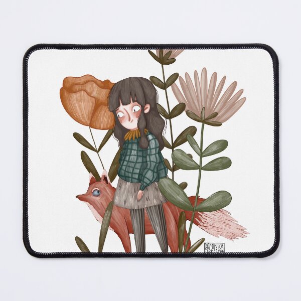 Item preview, Girl with fox friend designed and sold by Dominika Farkašová.