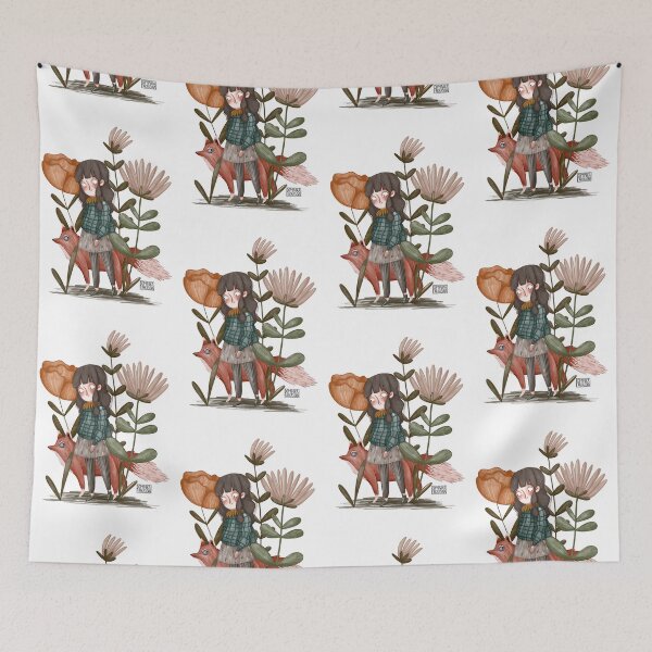 Item preview, Girl with fox friend designed and sold by Dominika Farkašová.