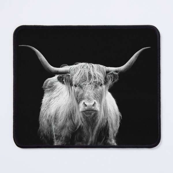 Item preview, Highland Cow - Monochrome designed and sold by Graham Prentice.