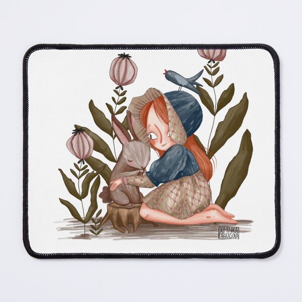 Item preview, Girl with a rabbit friend designed and sold by Dominika Farkašová.