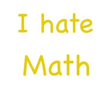 Artwork thumbnail, I hate math by Rachel the Artist