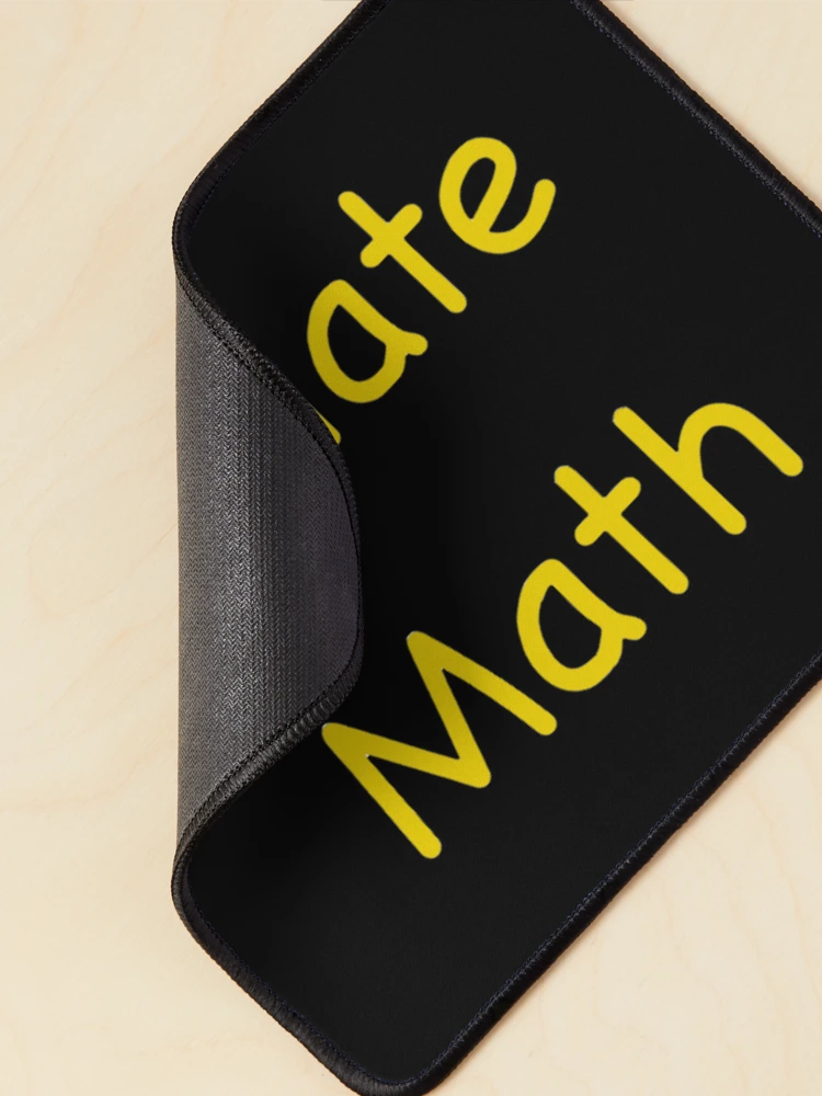 Thumbnail 2 of 5, Mouse Pad, I hate math designed and sold by Rachel the Artist .