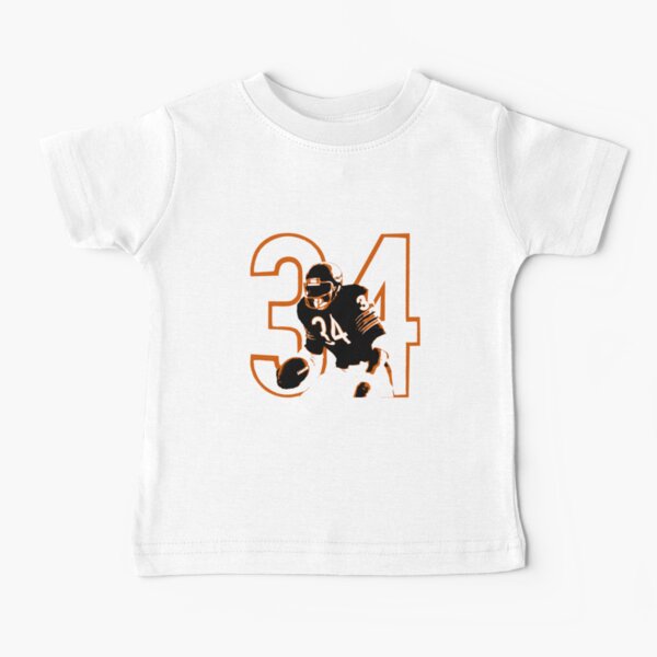 Walter Payton Baby Clothes, Chicago Throwbacks Kids Baby Onesie