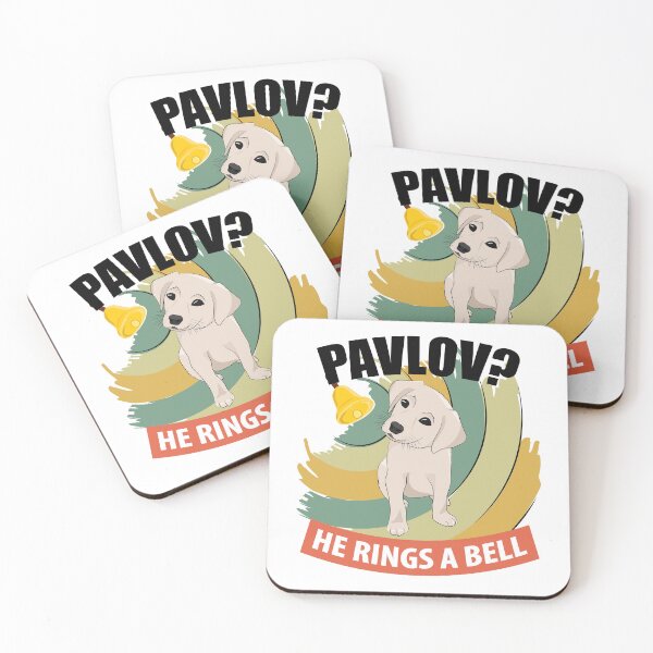 Item preview, Pavlov - He Rings a Bell - Funny Psychology designed and sold by TheInkElephant.