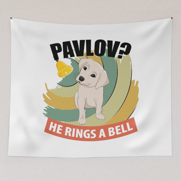 Item preview, Pavlov - He Rings a Bell - Funny Psychology designed and sold by TheInkElephant.