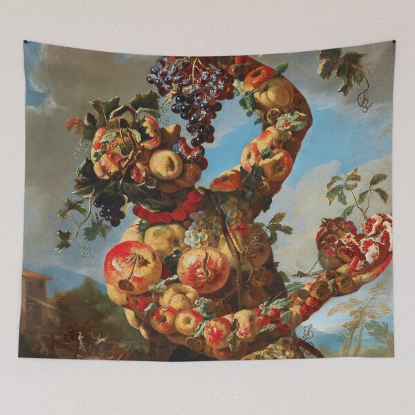 Item preview, An Anthropomorphic Allegory of Autumn | Giovanni Paolo Castelli | 1715 Renaissance Fruit Portrait designed and sold by CJET.