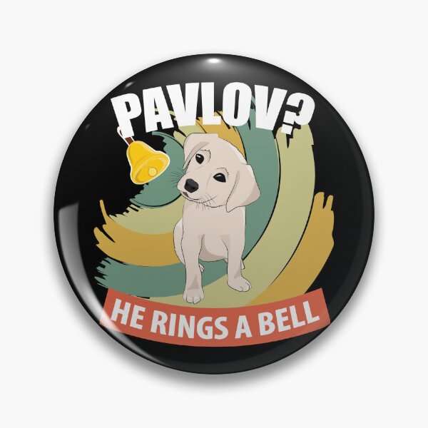 Item preview, Pavlov - He Rings a Bell - Funny Psychology designed and sold by TheInkElephant.