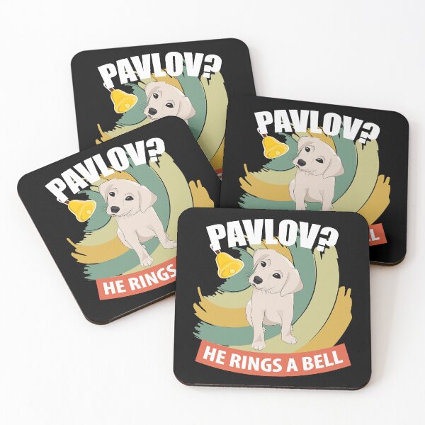 Item preview, Pavlov - He Rings a Bell - Funny Psychology designed and sold by TheInkElephant.
