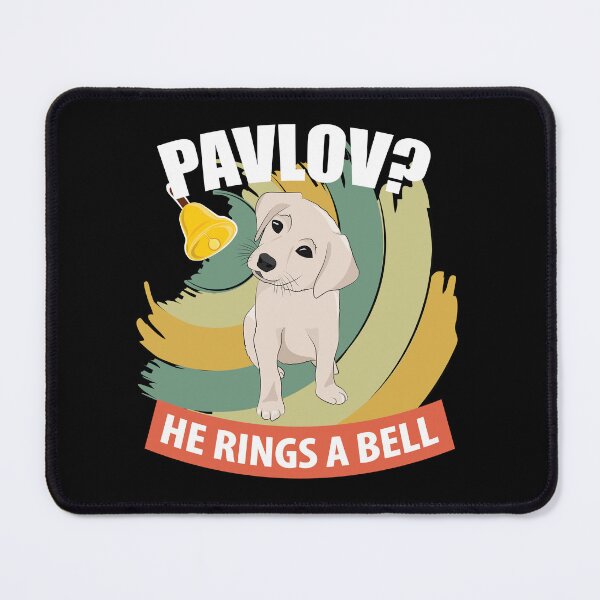 Item preview, Pavlov - He Rings a Bell - Funny Psychology designed and sold by TheInkElephant.