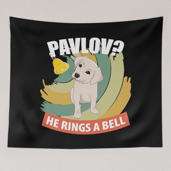 Item preview, Pavlov - He Rings a Bell - Funny Psychology designed and sold by TheInkElephant.
