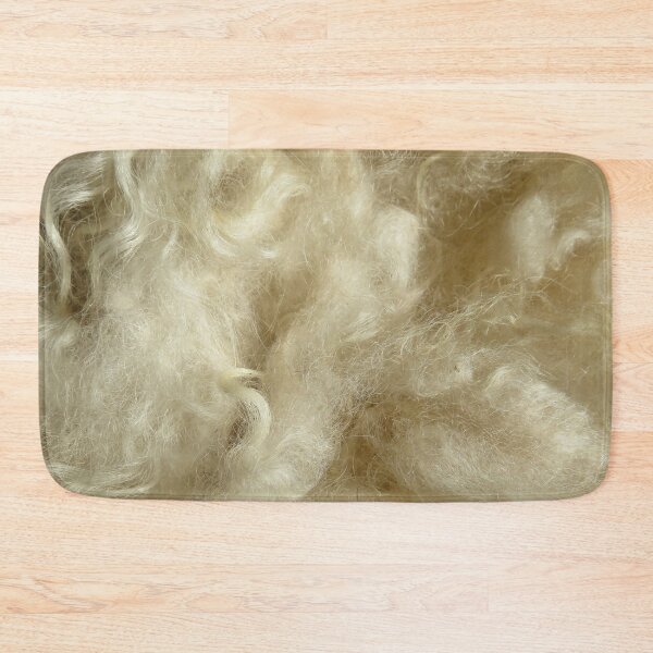 Item preview, Minnesota natural color Icelandic lamb wool fleece #7 designed and sold by ChillonLeachArt.