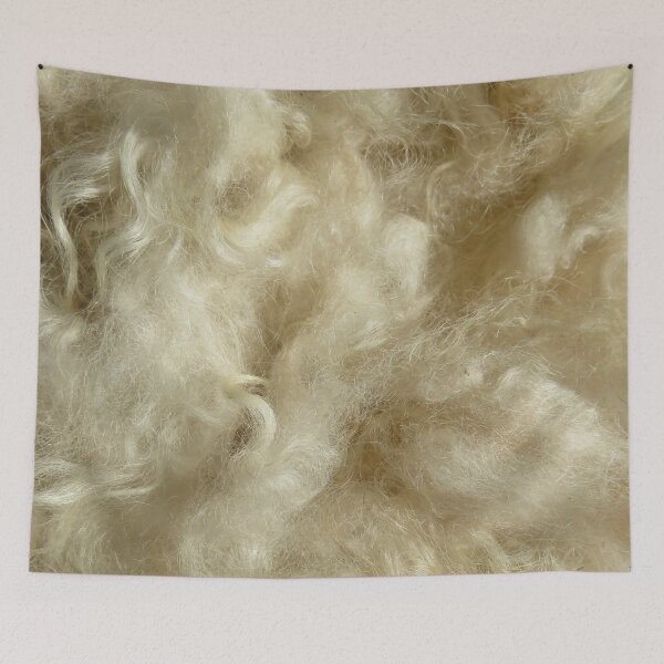 Item preview, Minnesota natural color Icelandic lamb wool fleece #7 designed and sold by ChillonLeachArt.