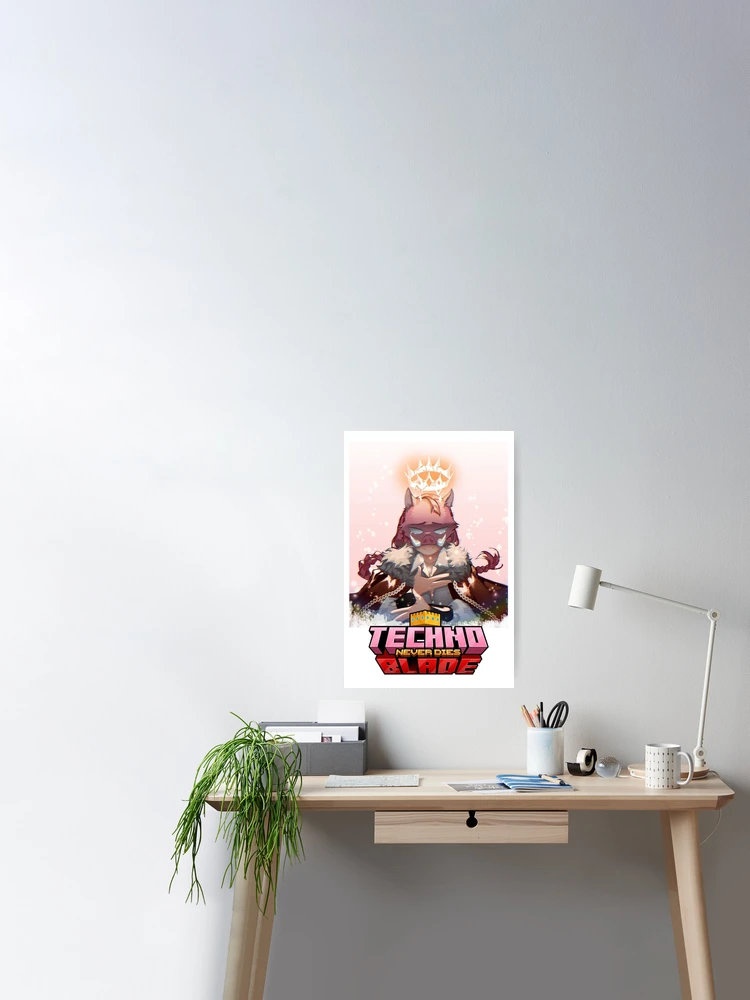 RIP Technoblade Never Dies , Technoblade Poster, GGEZ Technoblade Forever  Never Dies | Poster