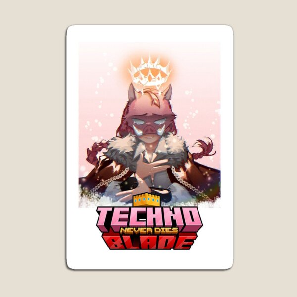 Technoblade Quote: Technoblade Never Dies Magnet for Sale by Swagneato