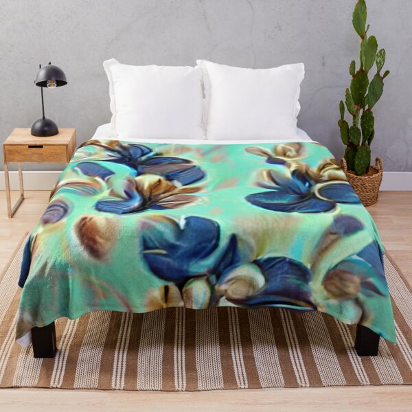 Artikelvorschau, mid-century floral earth tones pastel butterfly original art entworfen und verkauft von Surrealarts727.