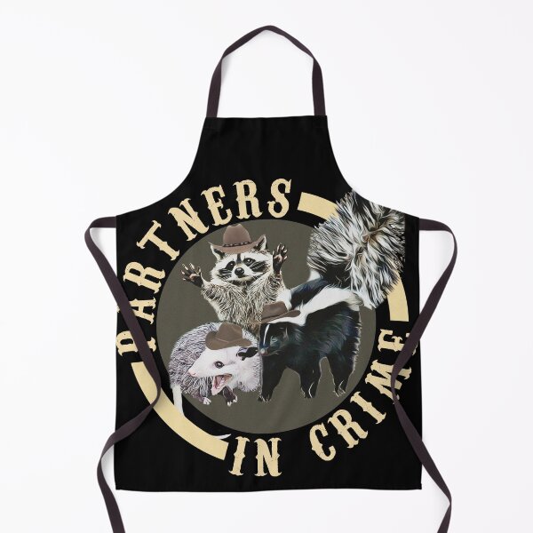 Item preview, Partners In Crime Possum Raccoon Skunk Cowboys designed and sold by BattleGoat.