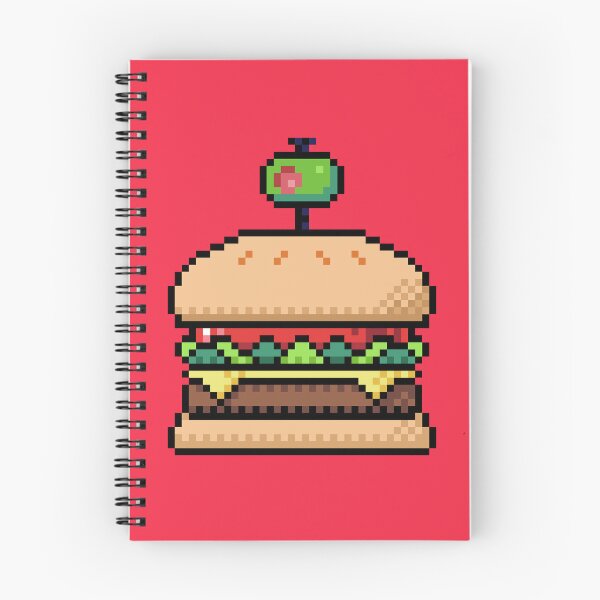 Artikelvorschau, Pixelart-Burger entworfen und verkauft von SkinnysComics.