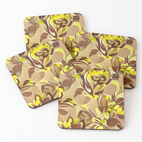 Item preview, mid-century floral earth tones pastel butterfly original art designed and sold by Surrealarts727.