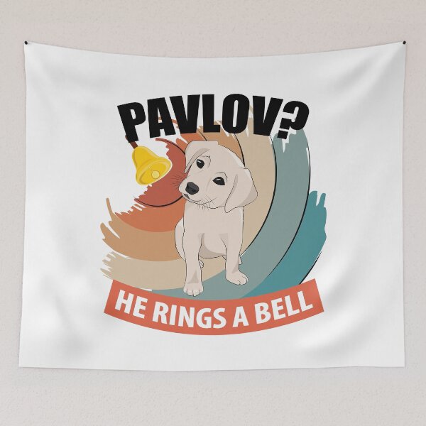 Item preview, Pavlov - He Rings a Bell - Funny Psychology designed and sold by TheInkElephant.