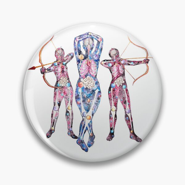 Item preview, Queen of Archers | Anatomy Watercolor Painting | Galaxy Watercolor designed and sold by Karli Mogen.