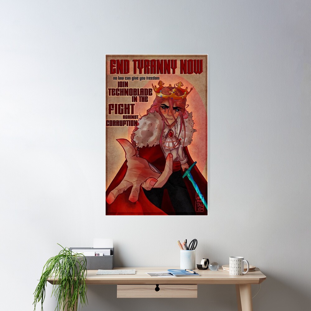 RIP Technoblade 1999-2022 Technoblade Never Dies Thank You For Everything  Home Decor Poster Canvas - REVER LAVIE