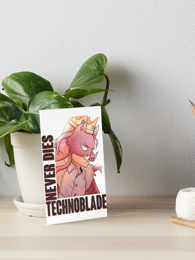 King Technoblade Never Dies - Minecraft Art Board Print for Sale