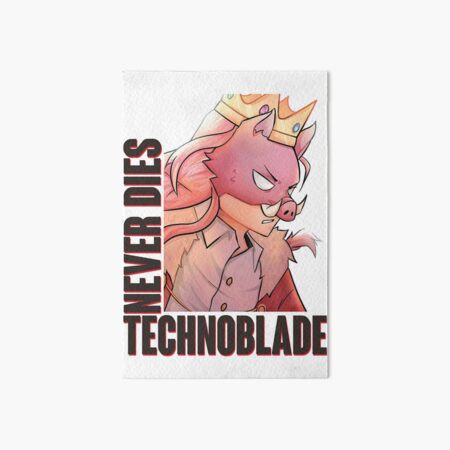 Technoblade-Quote-Technoblade-Never-Dies Art Board Print by aj3adop