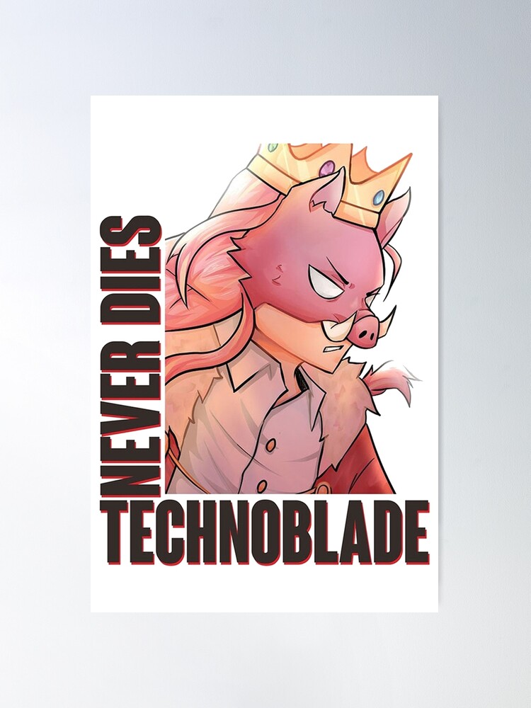 Technoblade-Quote-Technoblade-Never-Dies Art Board Print by aj3adop