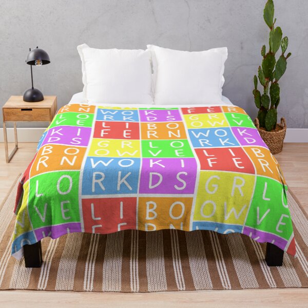 Item preview, Rainbow Life - Born, grow, work, love, kids - 2x3 Squares - Pastel colors designed and sold by RainbowWordLand.