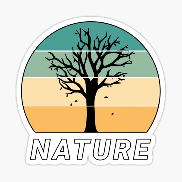 "Retro tree ." Sticker for Sale by AyatErrahmene Redbubble