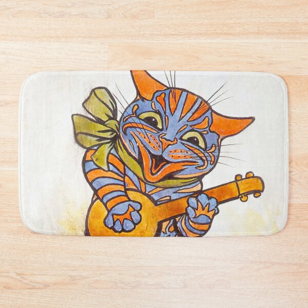 Item preview, HD LOUIS WAIN - Cat With Lute Cats Art  designed and sold by Go Logo Designs.