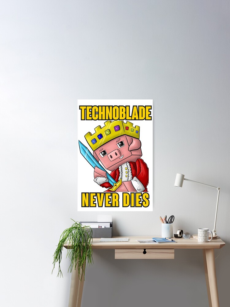 RIP Technoblade Never Dies , Technoblade Poster, GGEZ Technoblade Forever  Never Dies Poster for Sale by marialagass
