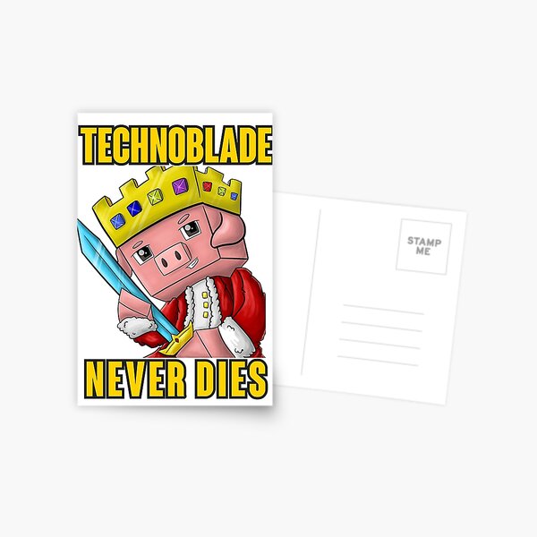 Technoblade Never Dies  Postcard for Sale by marialagass