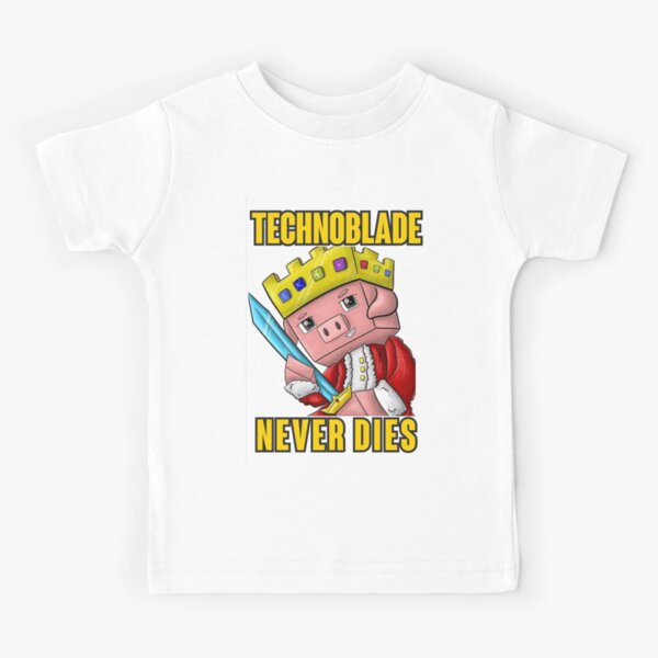 Technoblade Dream Smp Technoblade Never Dies Quote Kids T-Shirt - TeeHex