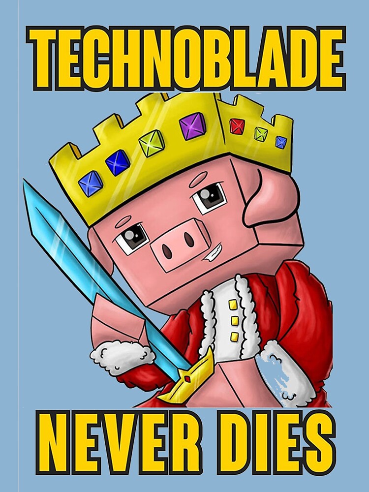 Technoblade Dream Smp Technoblade Never Dies Quote Kids T-Shirt - TeeHex