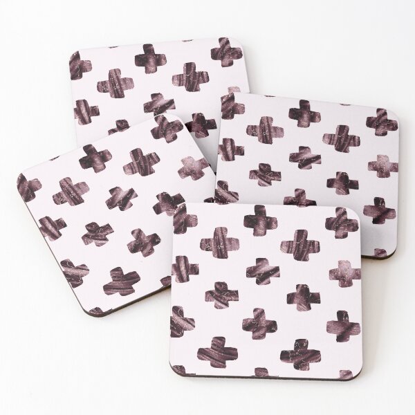 Item preview, Rosewood velvet gem - scandinavian cross designed and sold by marbleco.