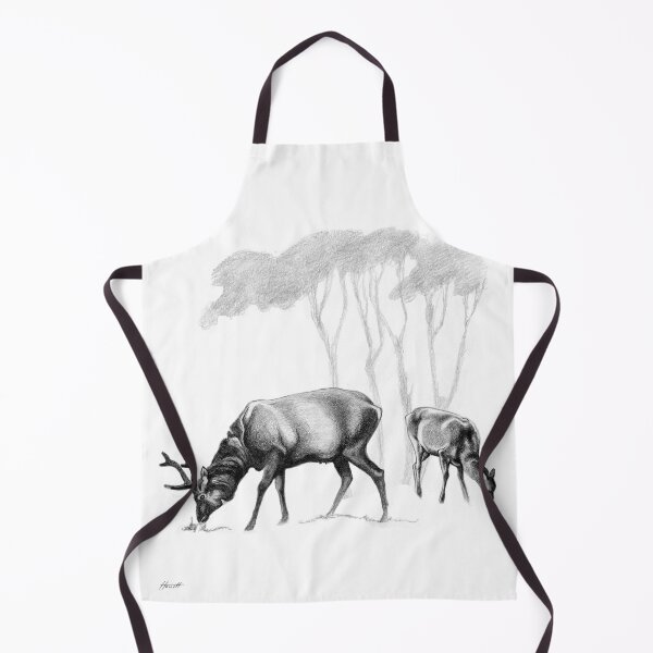 Item preview, Young Red Deer Stag In Velvet with Hind designed and sold by Patricia Howitt.