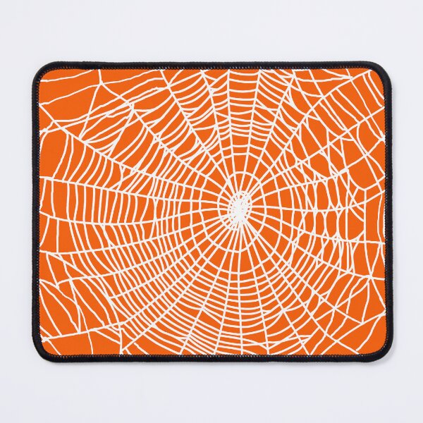 Item preview, Spider Web Creepy cute design in orange and white - Halloween designed and sold by MadandMean.