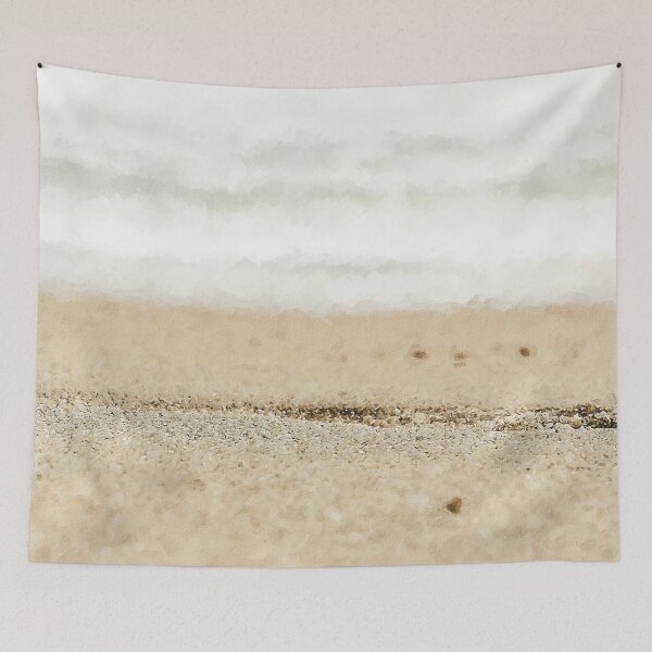 Item preview, Beautiful Beige And White Sand Beach Shore, Cool Beige And White Sand Beach Aesthetic, Beige Beach Early Morning, Beige Beach Sand Aesthetic Wallpaper designed and sold by Trendymotion.
