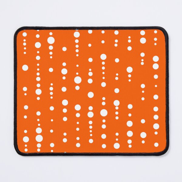 Item preview, Orange pattern with white dots dot pattern designed and sold by MadandMean.