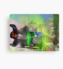 Surprised Pakistanis on the Karakoram Highway witness the Pocket Wormhole Gun Metal Print
